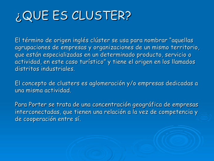 Cluster Cluster