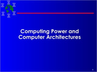 Computing Power and Computer Architectures 