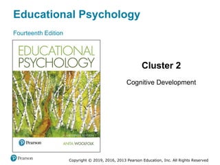 Educational Psychology
Fourteenth Edition
Cluster 2
Cognitive Development
Copyright © 2019, 2016, 2013 Pearson Education, Inc. All Rights Reserved
 