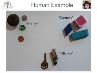 10
Human Example
“Round”
“Skinny”
“Corners”
 