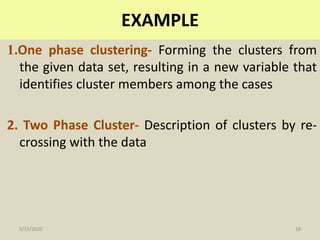 Cluster analysis | PPTX