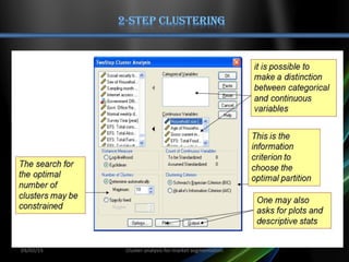 03/02/15 Cluster analysis for market segmentation
 