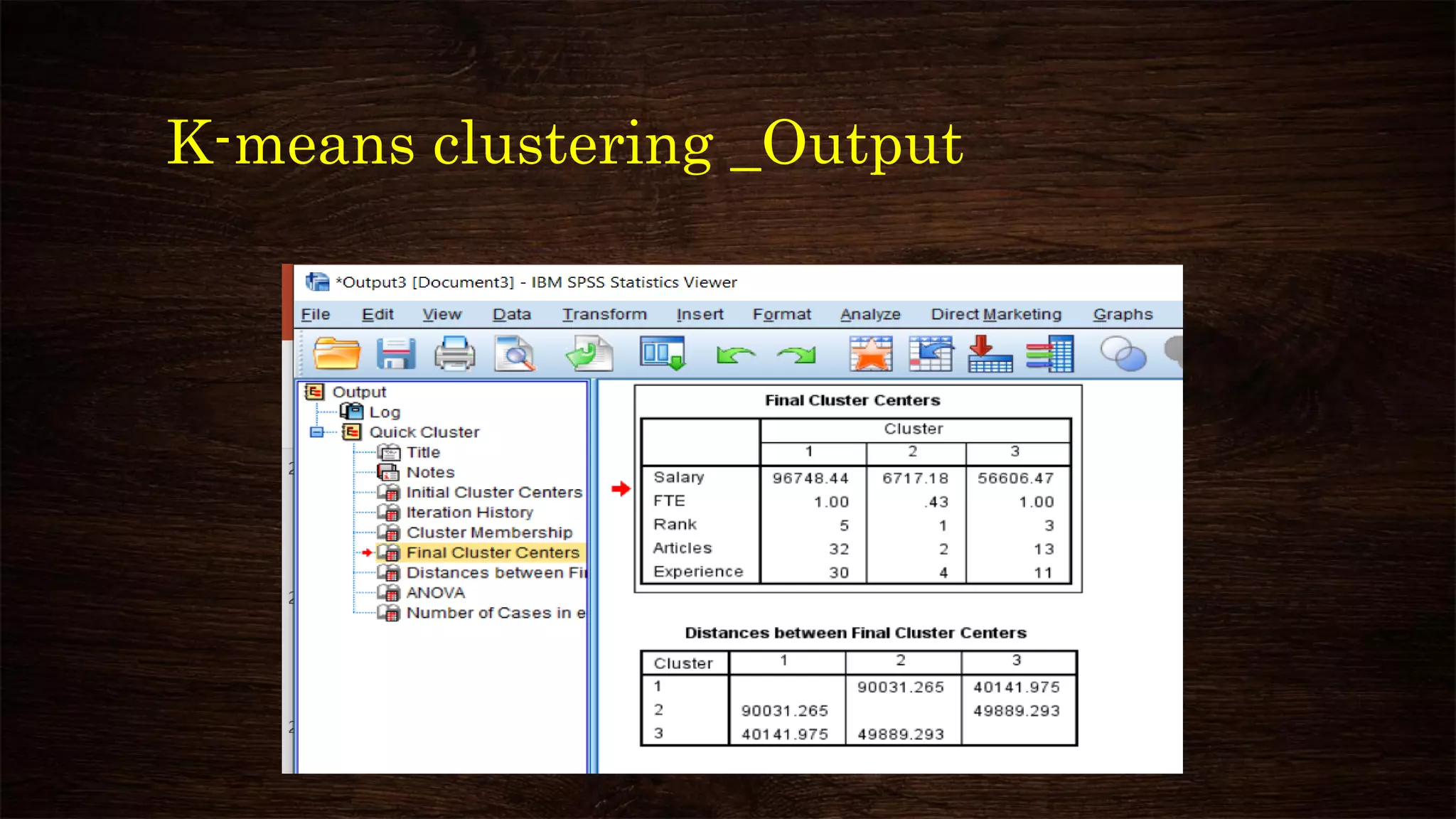 Cluster analysis using spss | PDF