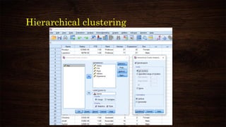 Hierarchical clustering
 
