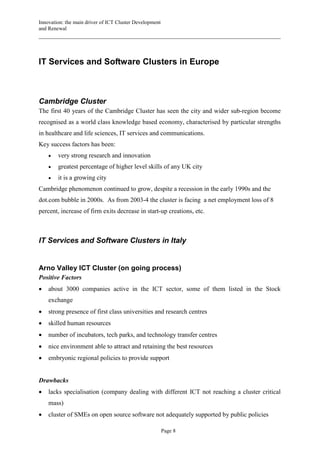 Cluster and innovation | PDF