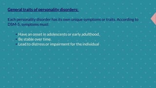 CLUSTER B PERSONALITY DISORDER