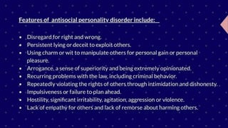CLUSTER B PERSONALITY DISORDER