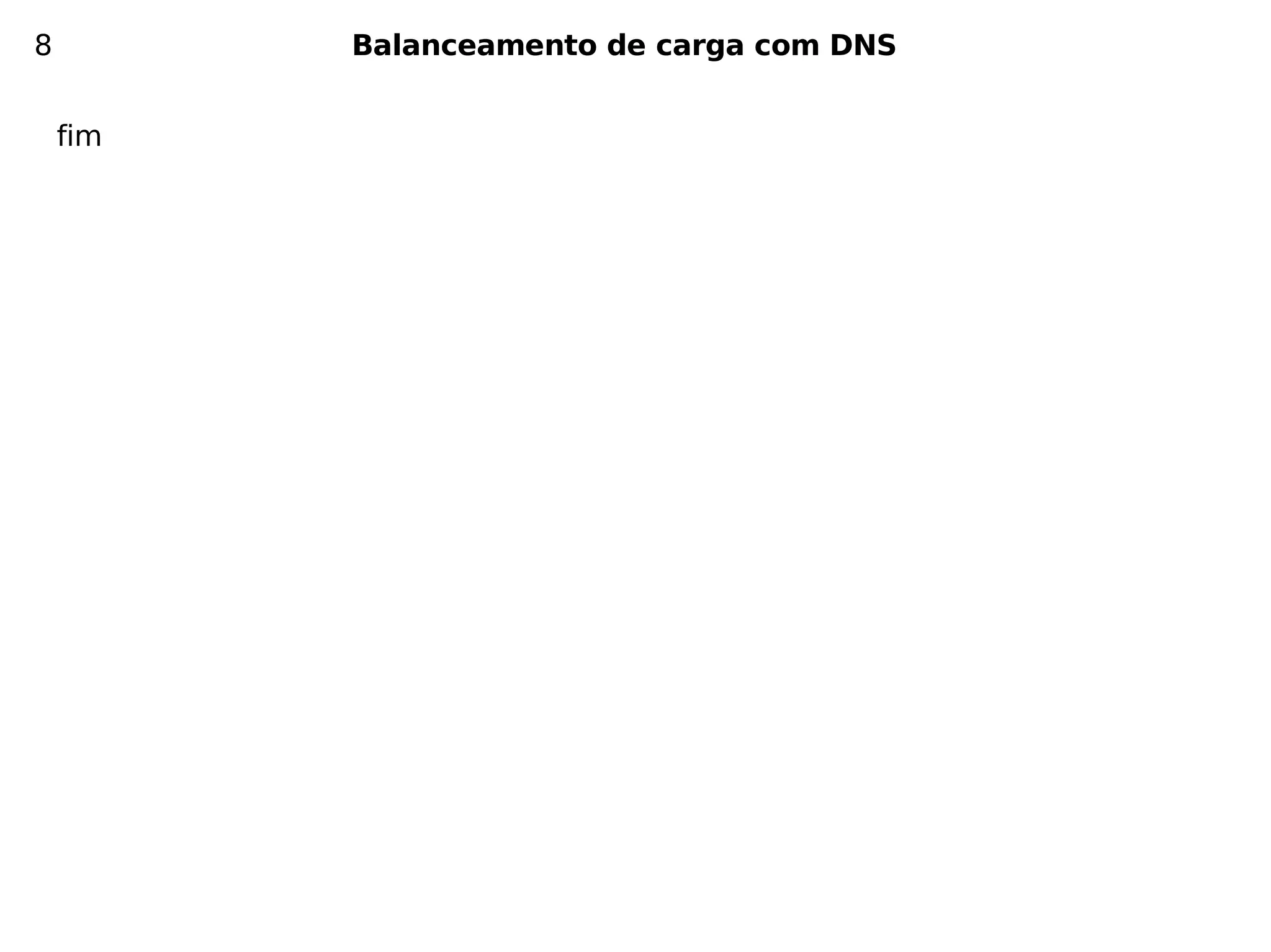 8         Balanceamento de carga com DNS


    fim
 