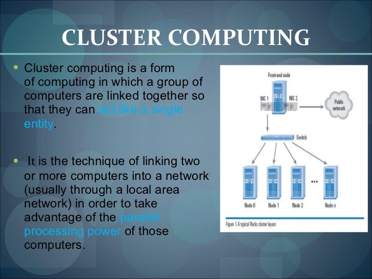 cluster computing cluster computing