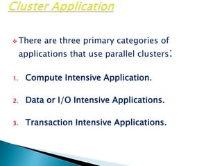 Parallel Clusters In Data Cluster computing | PPTX