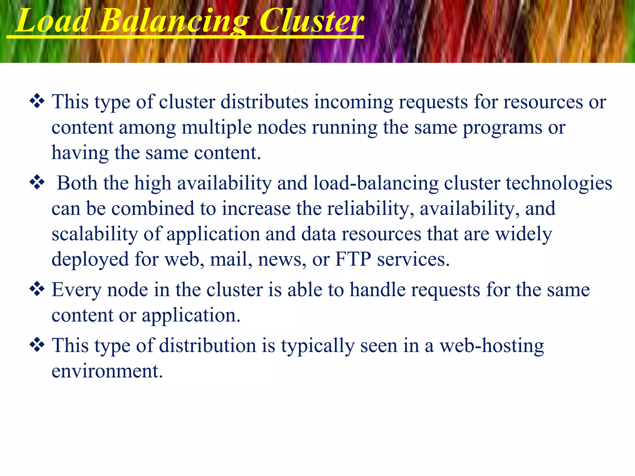 Cluster computing ppt | PPT