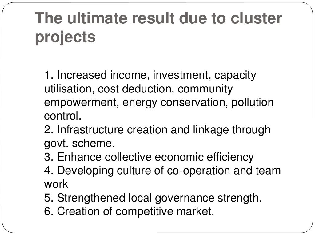 Cluster development final