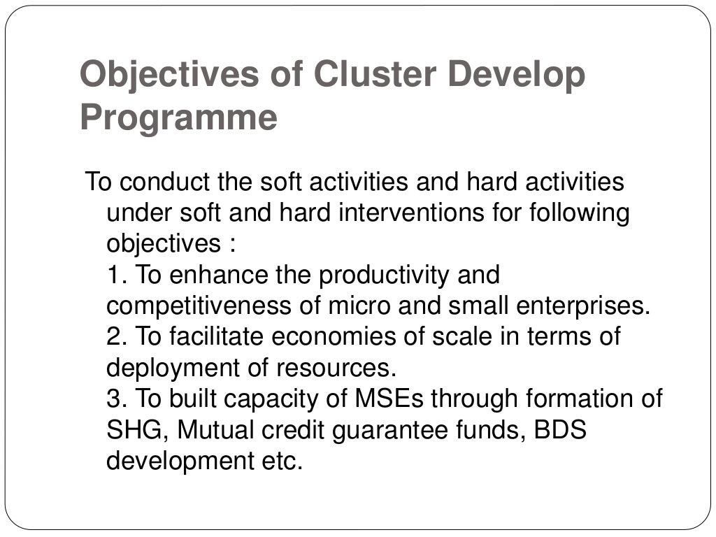 Cluster development final