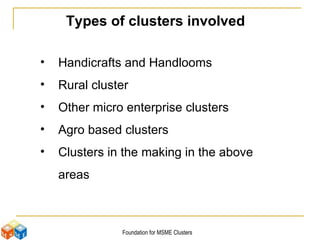 RFCD 2011: Dr. Tamal Sarkar: Foundation for MSME Clusters: Cluster Development and Poverty Alleviation