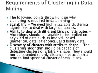 Clustering in data Mining (Data Mining) | PPTX