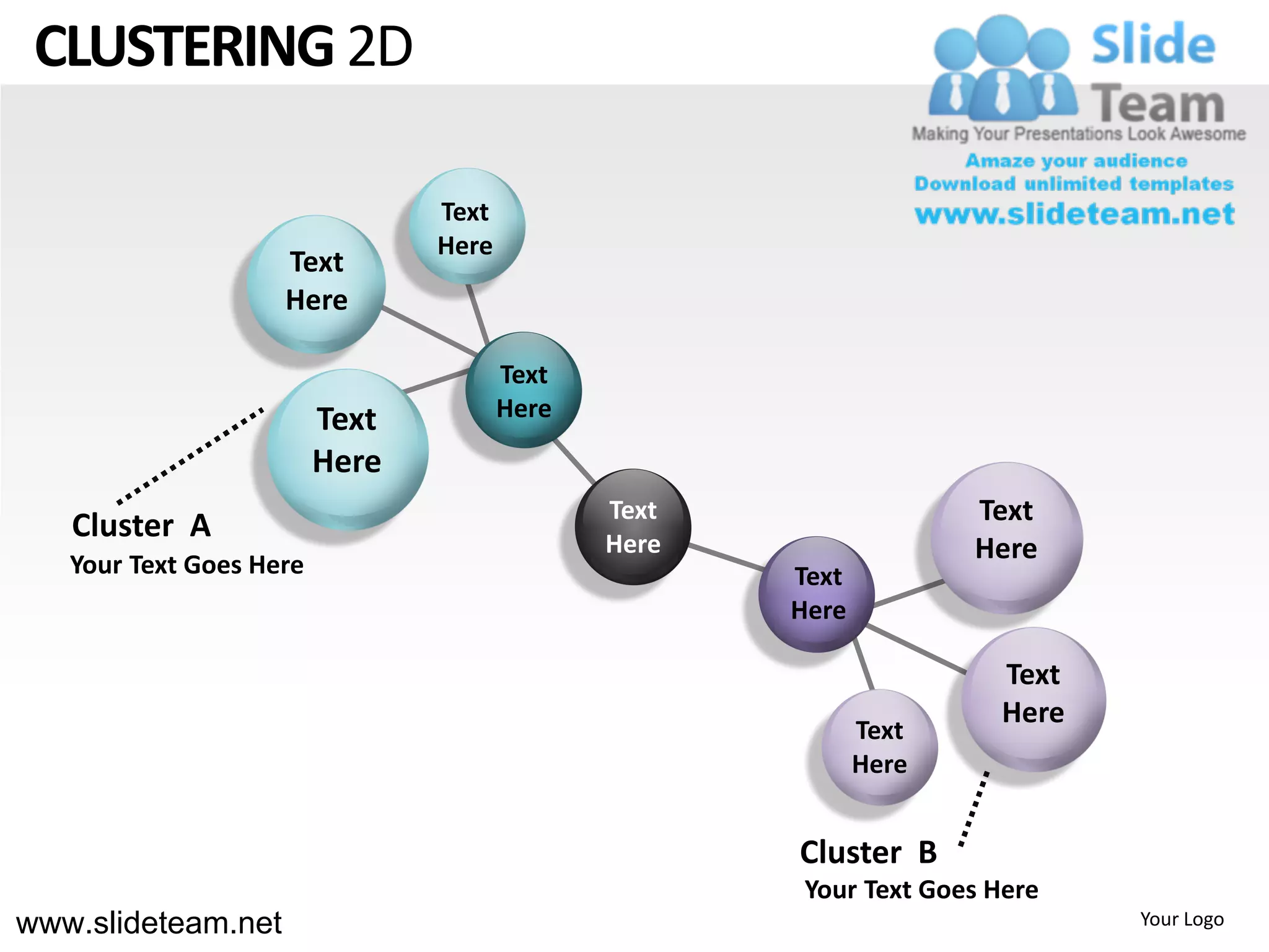 Clustering 2d powerpoint presentation slides. | PPT