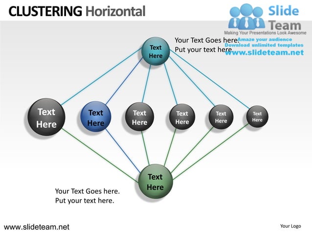 Clustering horizontal powerpoint ppt slides. | PDF