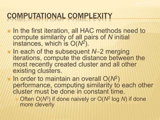 Computing Hac Clustering ppt | PPTX