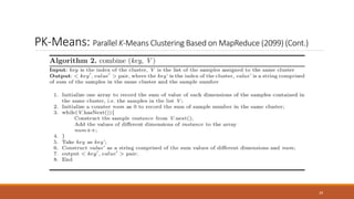 PK-Means: Parallel K-Means Clustering Based on MapReduce (2099) (Cont.)
39
 
