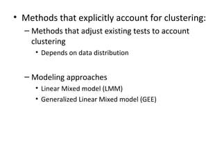 Cluster Randomization Method Cluster randomization trial presentation | PPT