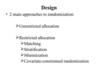 Cluster randomization trial presentation | PPT