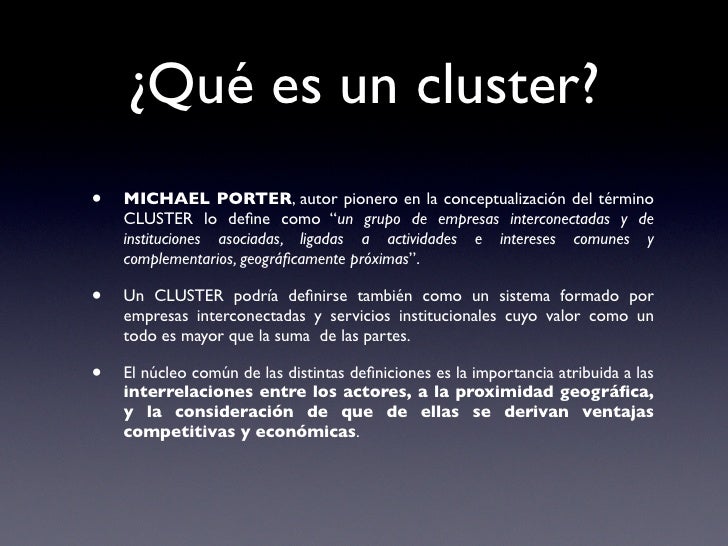 Clusters