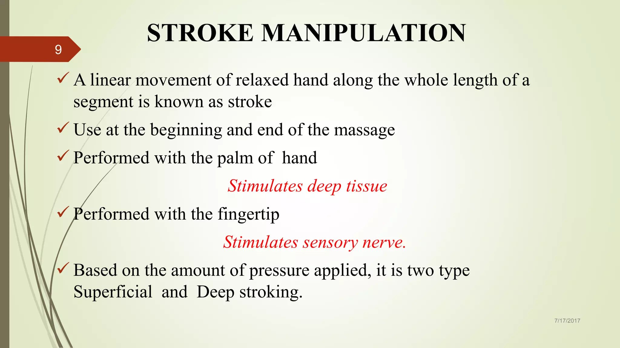 DIFFERENT CONTEMPORARY MASSAGE TECHNIQUES AND ITS IMPORTANCE IN