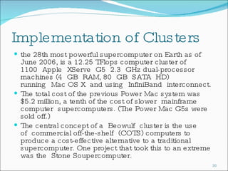 Cluster Computers
