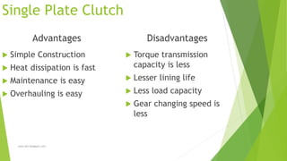 Clutch: Definition, Working Principle, Functions, Types, Advantages,  Disadvantages & Applications [Notes with PDF] – Design