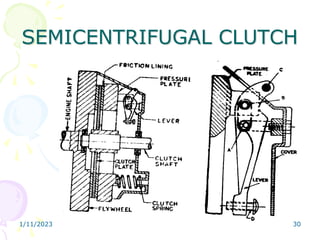 1/11/2023 30
SEMICENTRIFUGAL CLUTCH
 