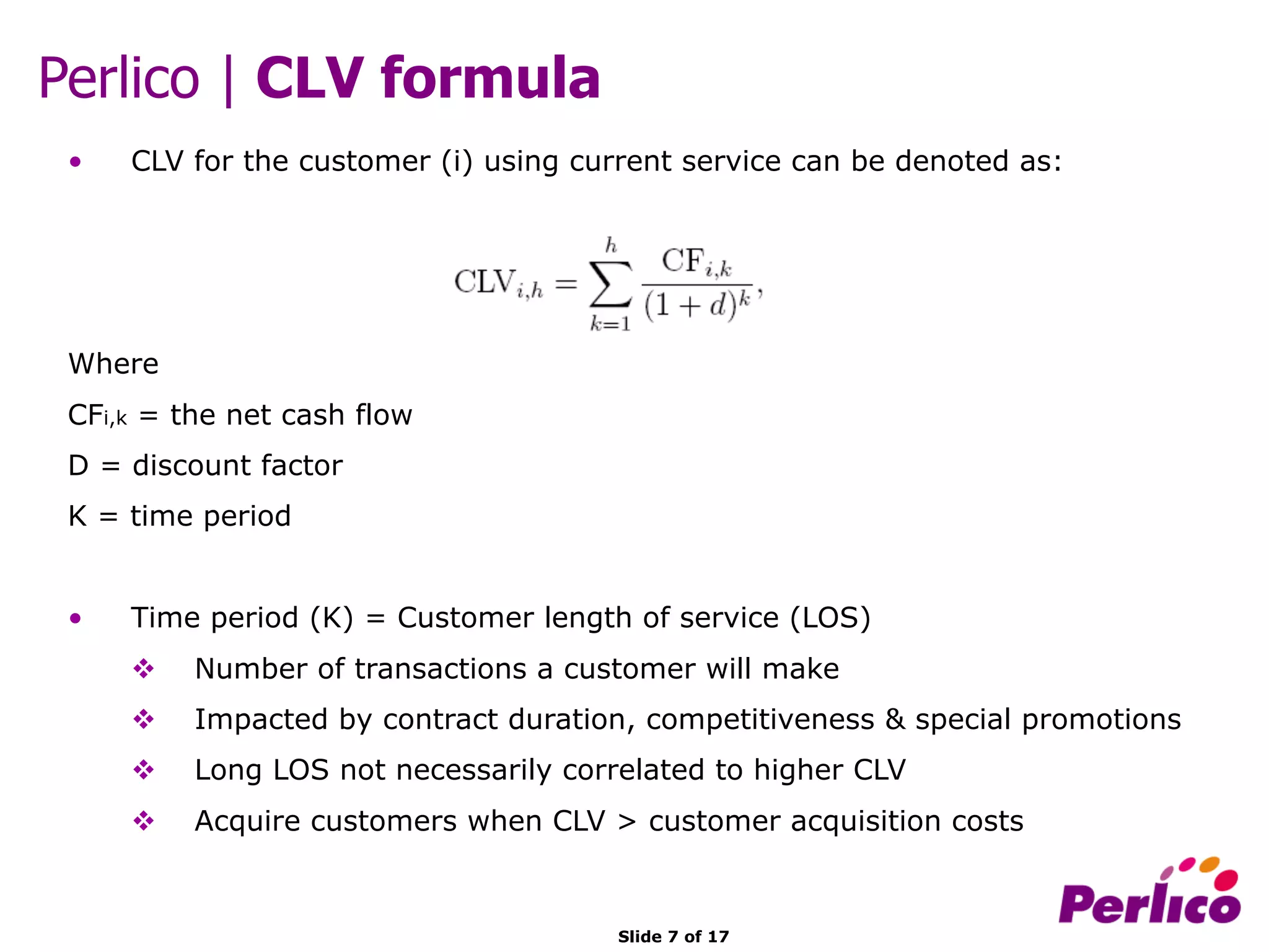 Clv Formula Customer Lifetime Value | PDF