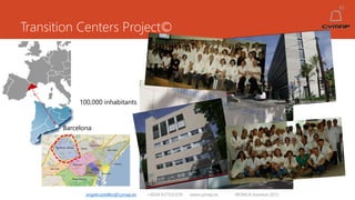 Transition Centers Project©
angelruiztellez@cymap.es +0034 637532359 www.cymap.es WONCA Istanbul 2015
Barcelona
100,000 inhabitants
 