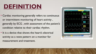 Cardiac monitoring in cardiac conditions and ther diseases.pptx