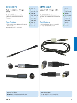 Cm p1-11643-en-skf-microlog-accessories-catalog | PDF