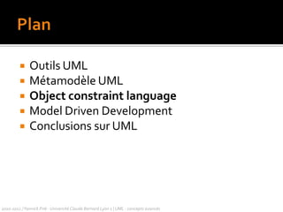 Modèles UML et codeModèle avec