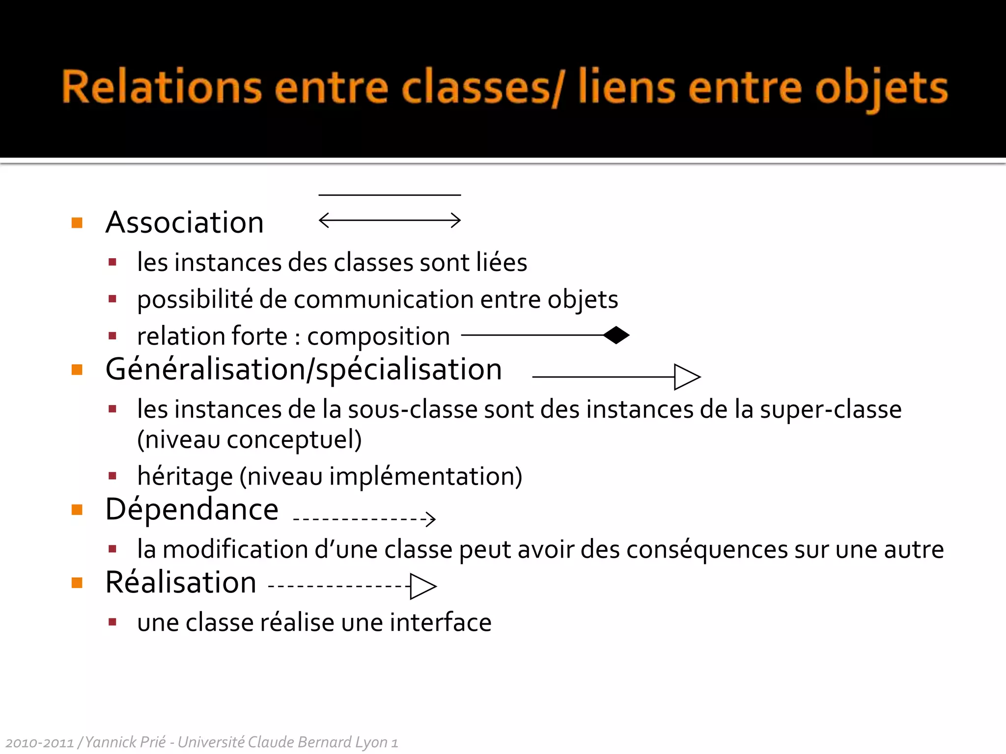 structure / comportement / relations / sémantiquecommuns