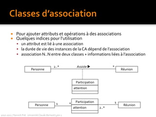 {frozen} : disparu de UML2 ; à utiliser quand-même2010-2011 / Yannick Prié - Université Claude Bernard Lyon 1 