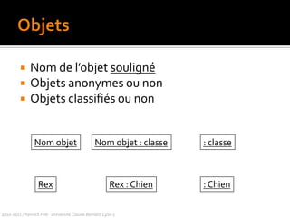 liens plus oumoins permanents : voir “Visibilités”