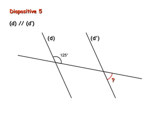Diapositive 5

(d) // (d’)

                (d)   (d’)




                             ?
 