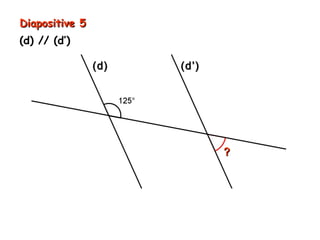 Diapositive 5
(d) // (d’)

                (d)   (d’)




                             ?
 