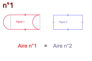 n°1n°1
Aire n°1 = Aire n°2