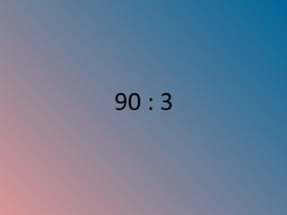 90 : 3 