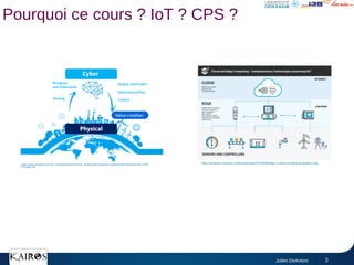Julien DeAntoni 3
Pourquoi ce cours ? IoT ? CPS ?
https://antlysis.com/wp-content/uploads/2019/08/edge-v-cloud-computing-graphic.png
https://asia.toshiba.com/wp-content/themes/toshiba_asiapacific/img/advert-page/CNA%20Article%20-%20T
OSHIBA.pdf
 
