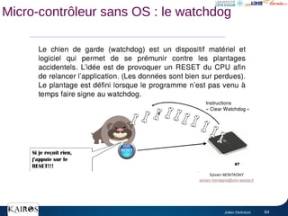 Julien DeAntoni 64
Micro-contrôleur sans OS : le watchdog
 