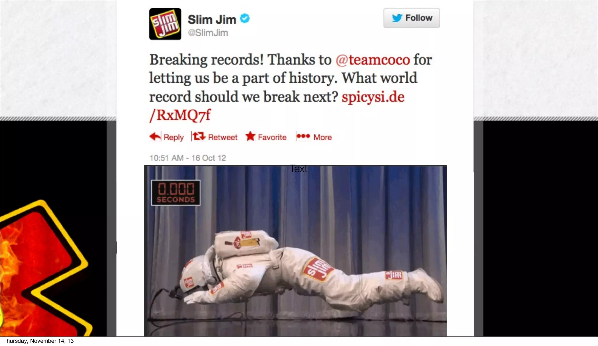 Text

Thursday, November 14, 13

 