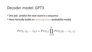 Machine Learning - Transformers, Large Language Models and ChatGPT | PPTX