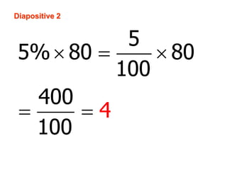 Diapositive 2
5
5% 80 80
100
400
100
4
