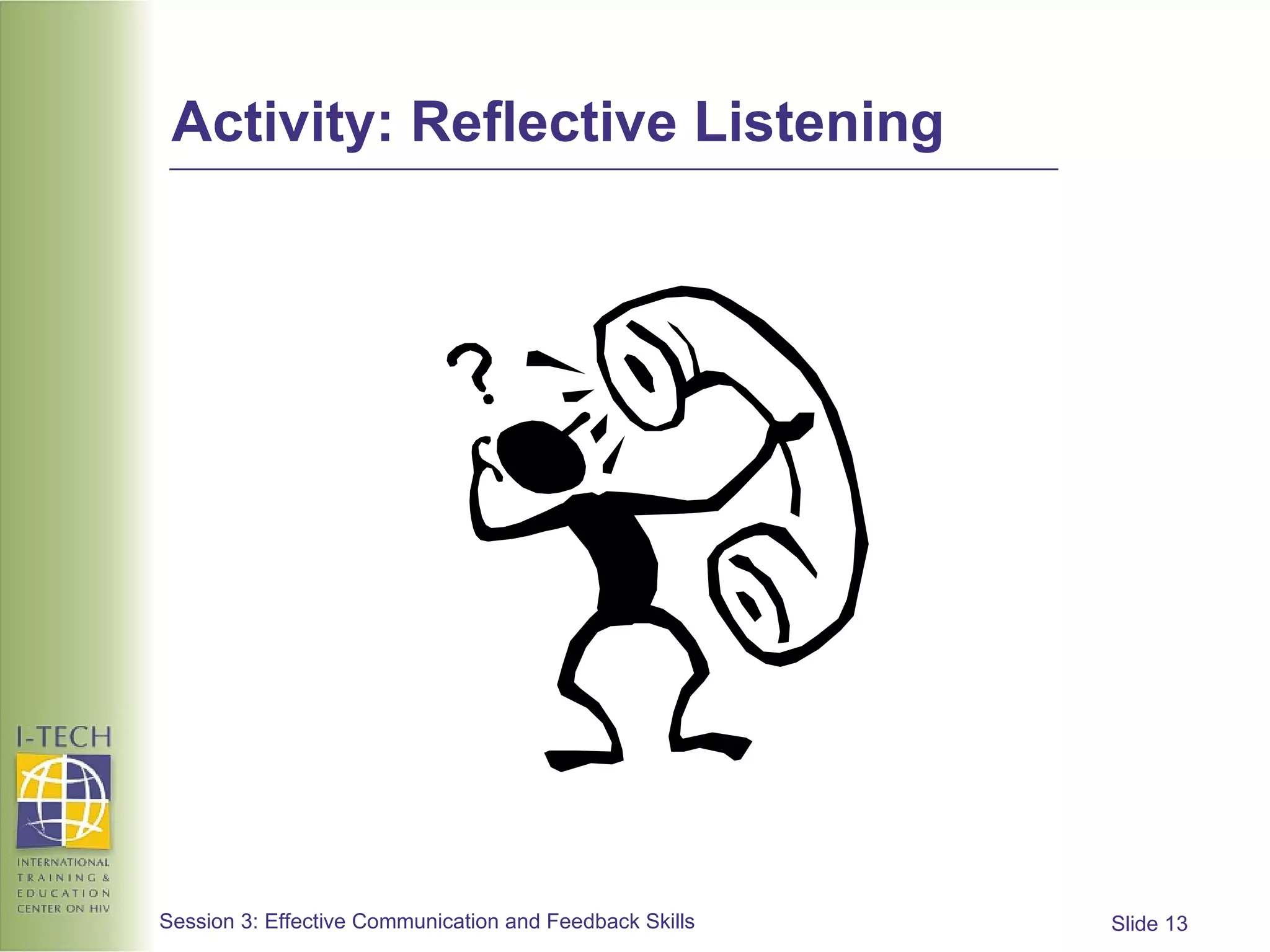 Activity: Reflective Listening 