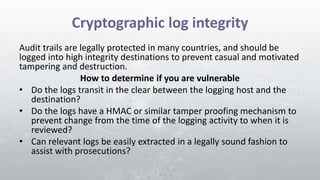 Cm4 secure code_training_1day_error handling and logging | PPT