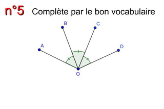 nn°°55 Complète par le bon vocabulaire